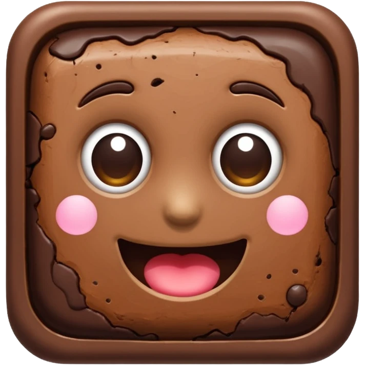 brownie chocolate blanco emoji