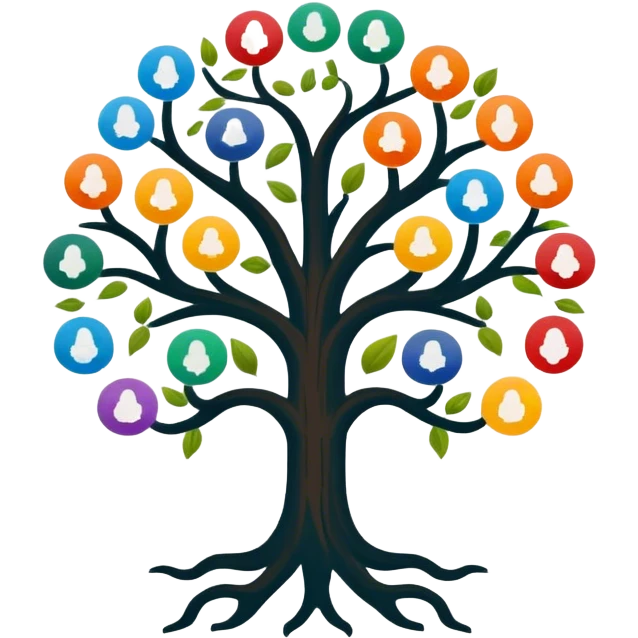 created an intricate but manly looking family genealogy logo to include the name Odlin and a title of Genealogy while using multiple colors in the logo emoji