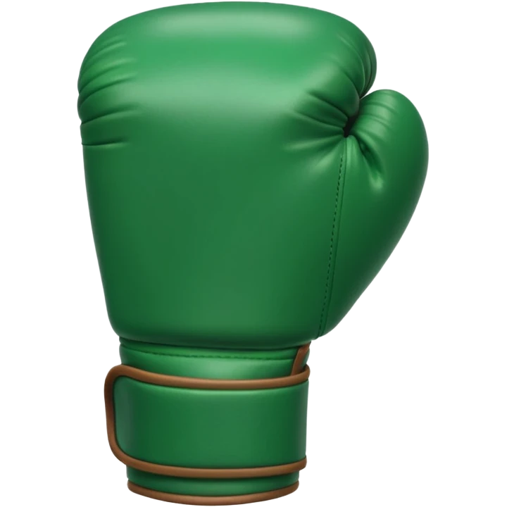singular gree boxing glove with the back facing frontwards and pointed up emoji