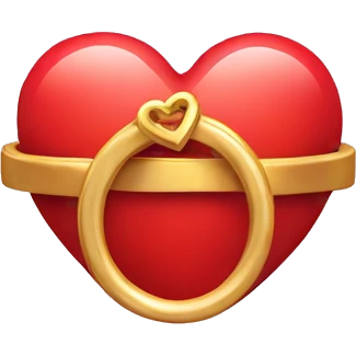Heart with a ring emoji