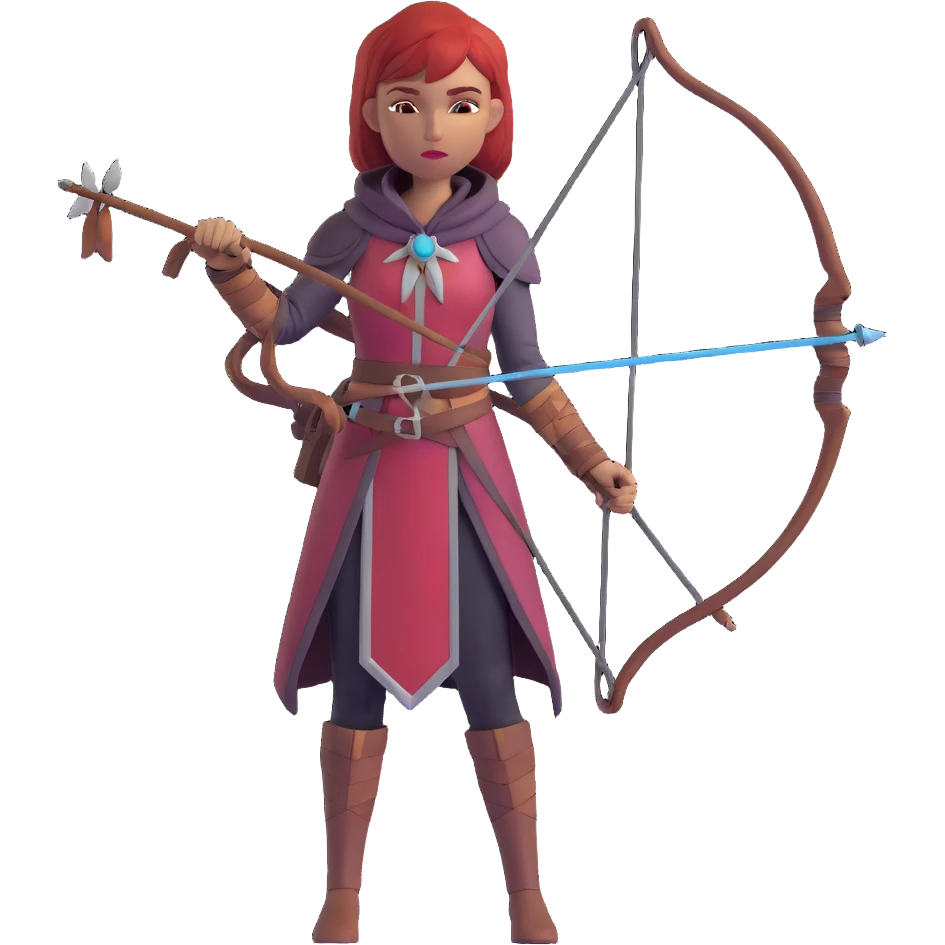 Leliana from Dragon Age as a spymaster with bow emoji