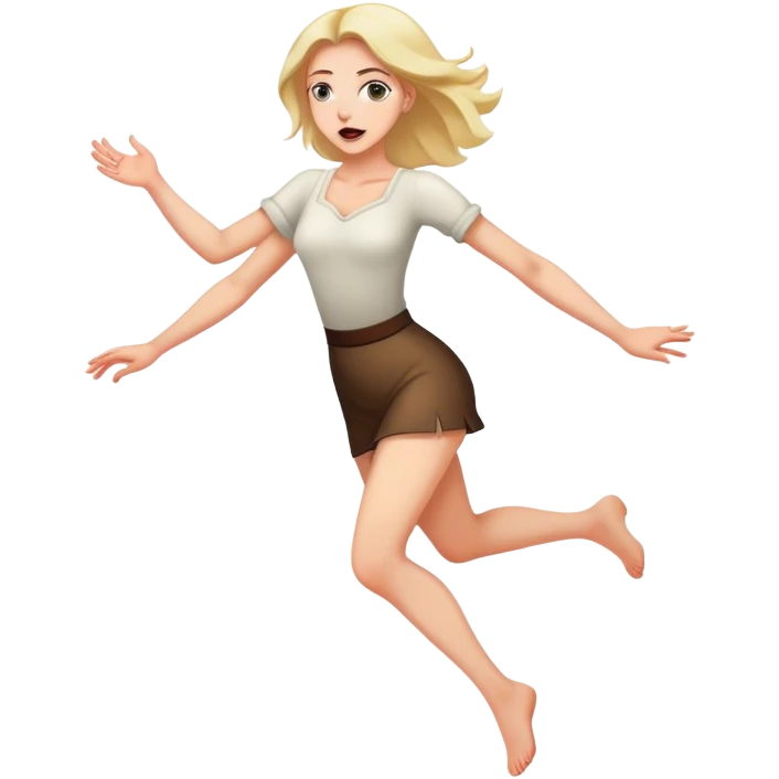 Woman tripping out emoji