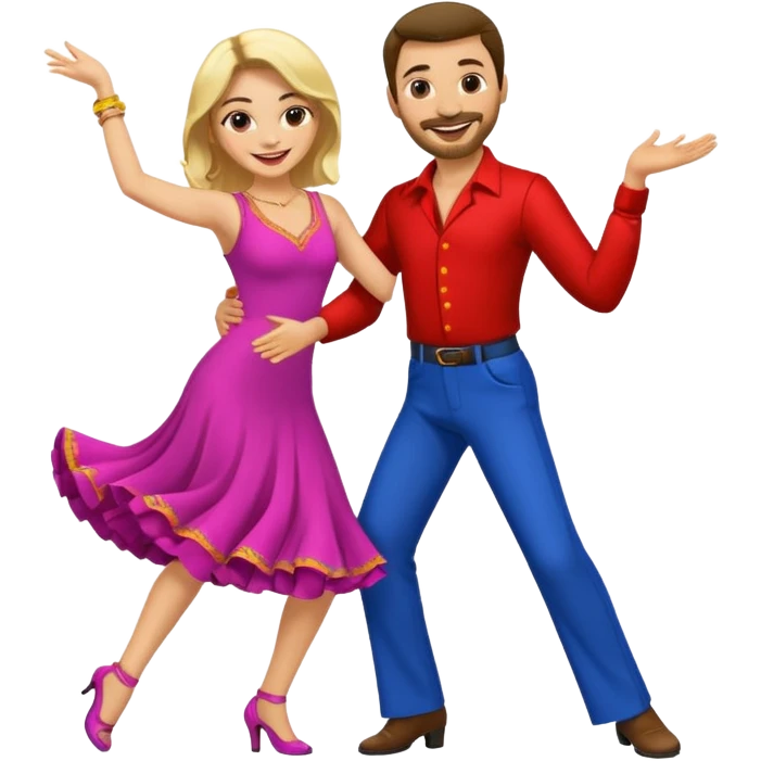 Cats couple salsa dancing  emoji