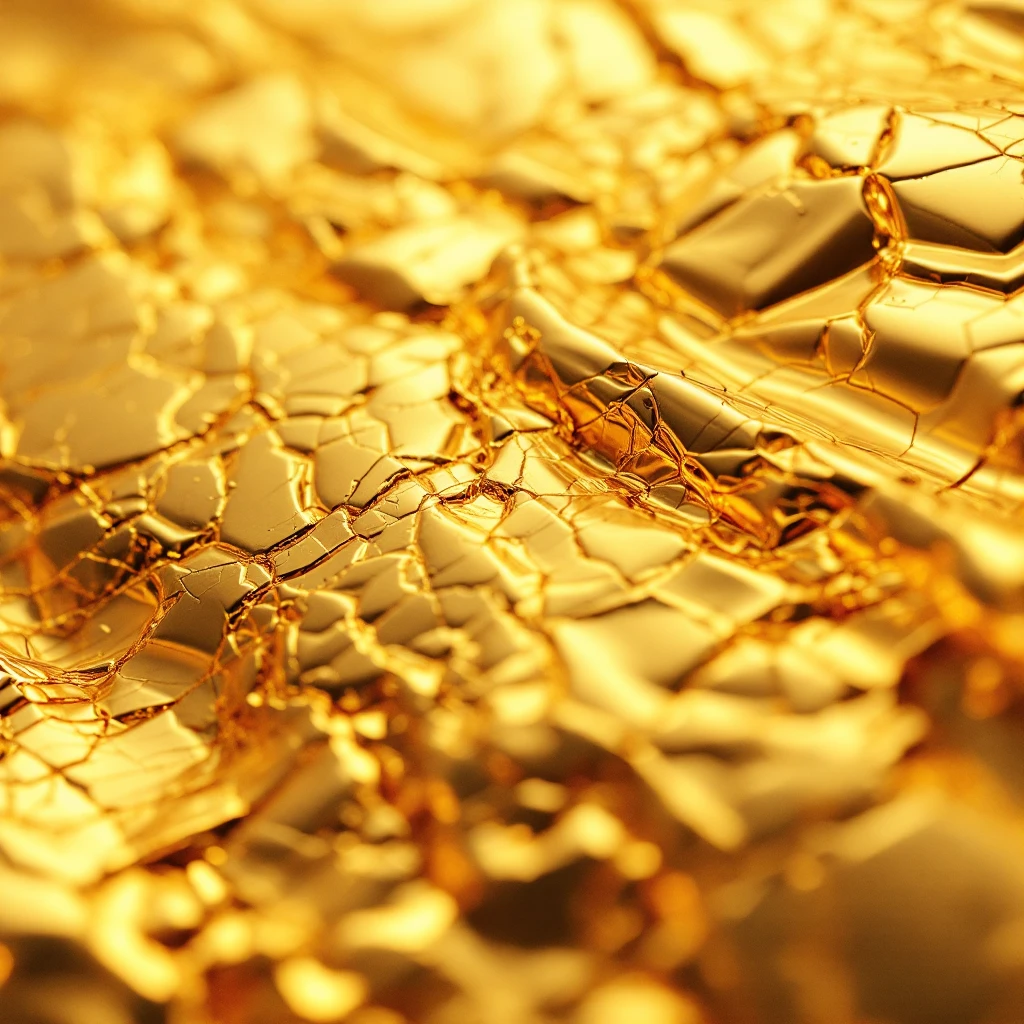 Extreme macro closeup of a gold texture with stratches emoji