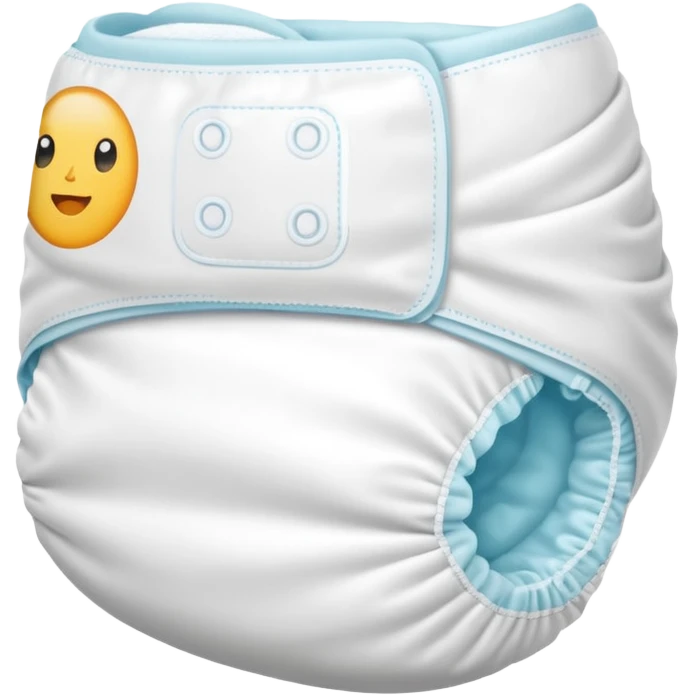 White baby diaper emoji