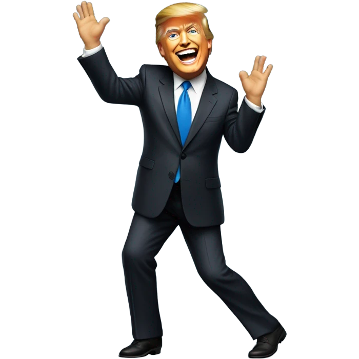 president donald trump dancing to ymca emoji
