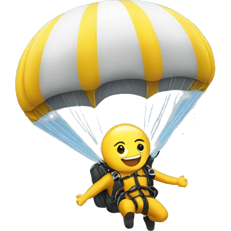 Parachuting  emoji