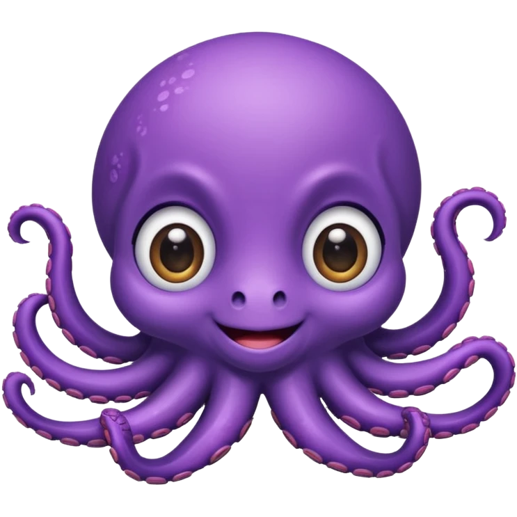 purple cute octopus emoji