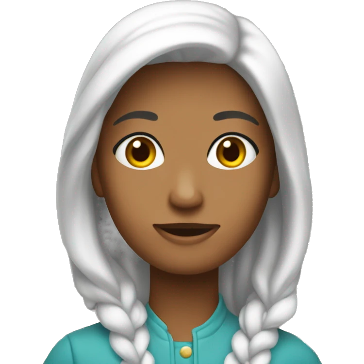 una donna che ha uno chiavo emoji