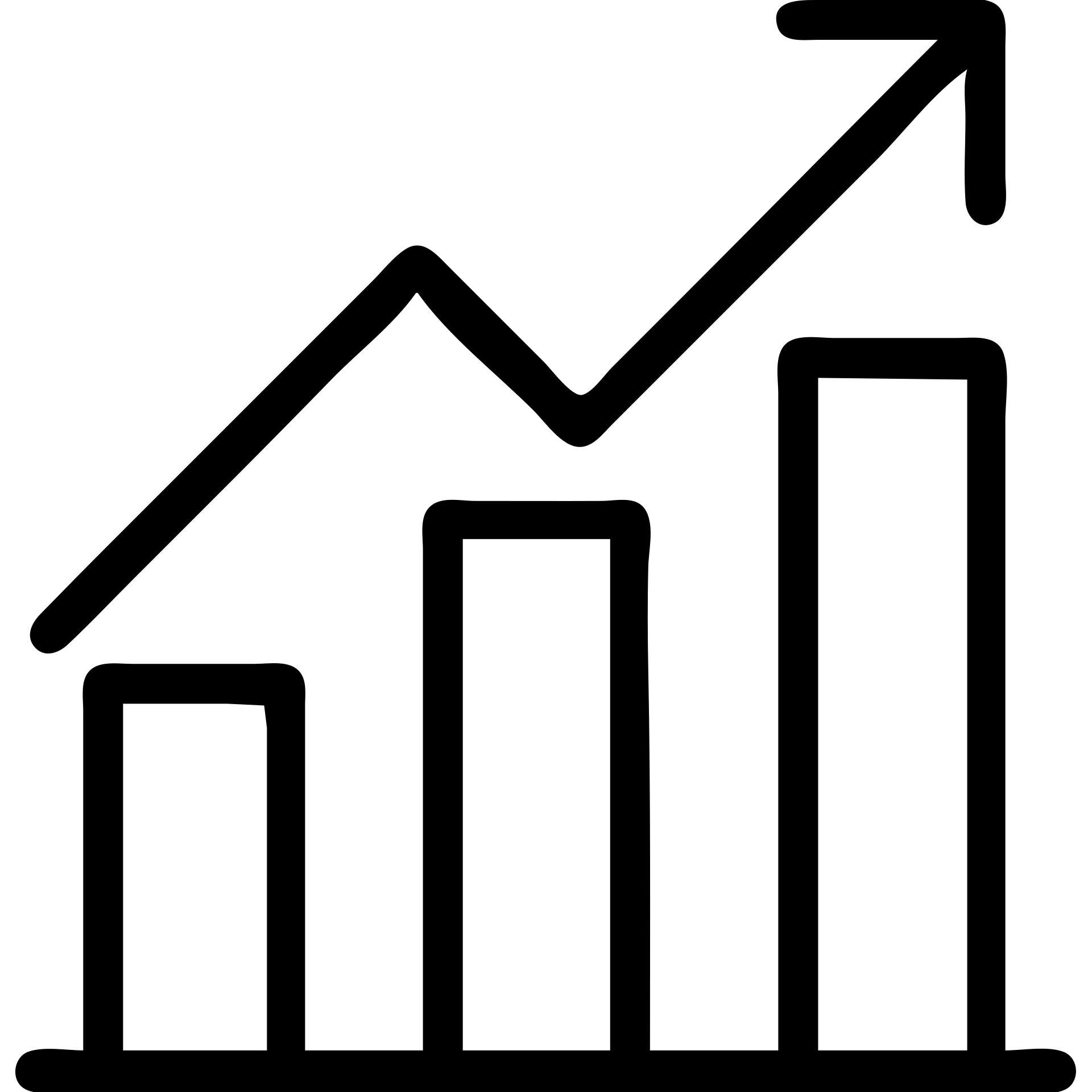 graph icon with black outline and no fill emoji