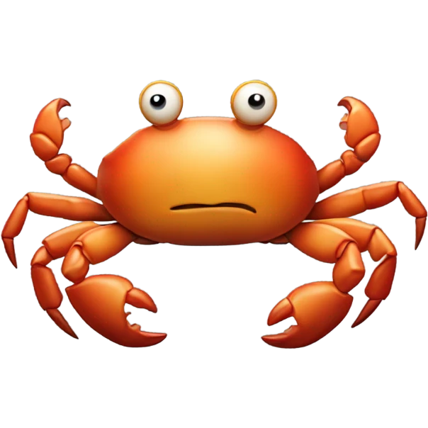Crab smoking emoji