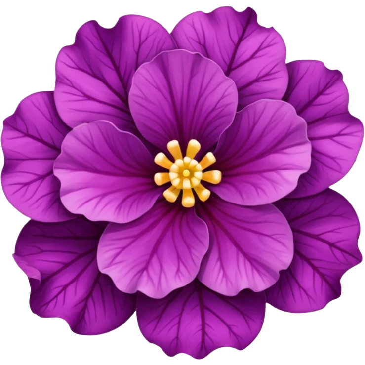 super realistic purple begonia emoji