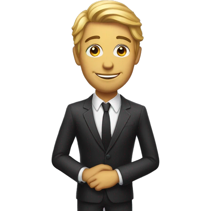 dressed up nice guy emoji