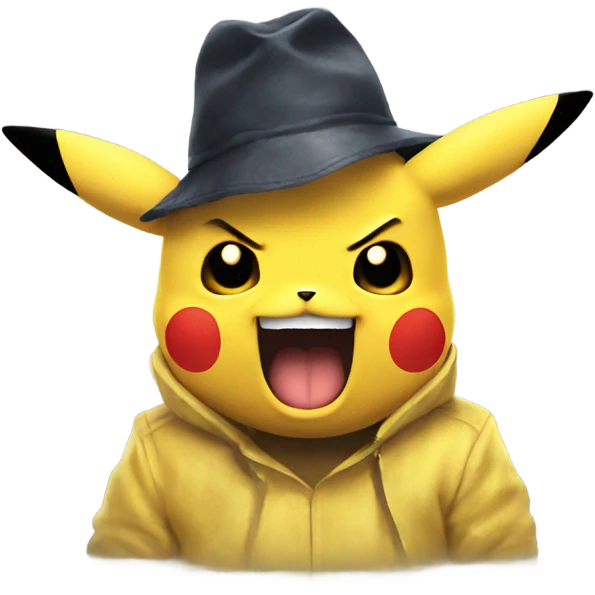 Evil pikachu emoji