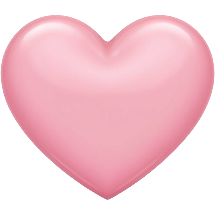 Light pink  color heart emoji