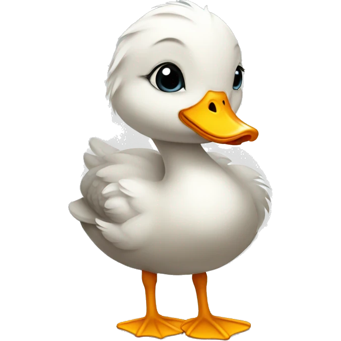 cute little ugly duckling emoji