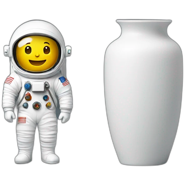 Astronaut vase emoji