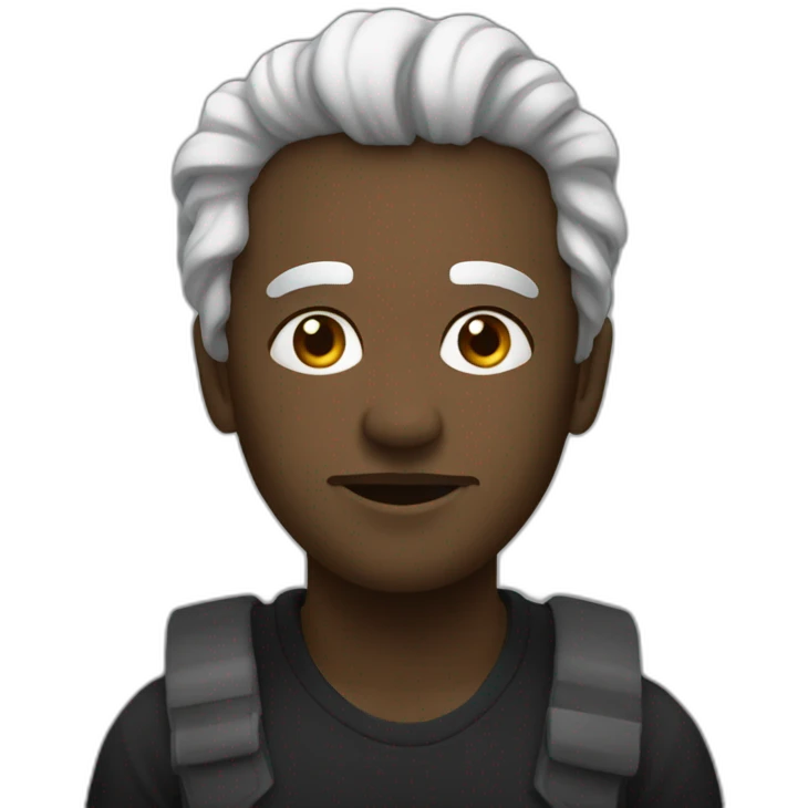 Un noir qui ramasse du coton emoji
