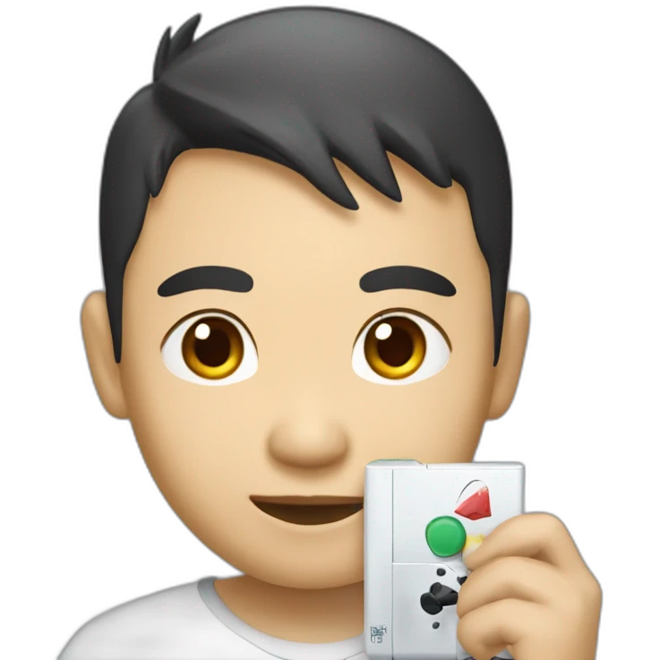 Un chinois qui joue a la ps4 emoji
