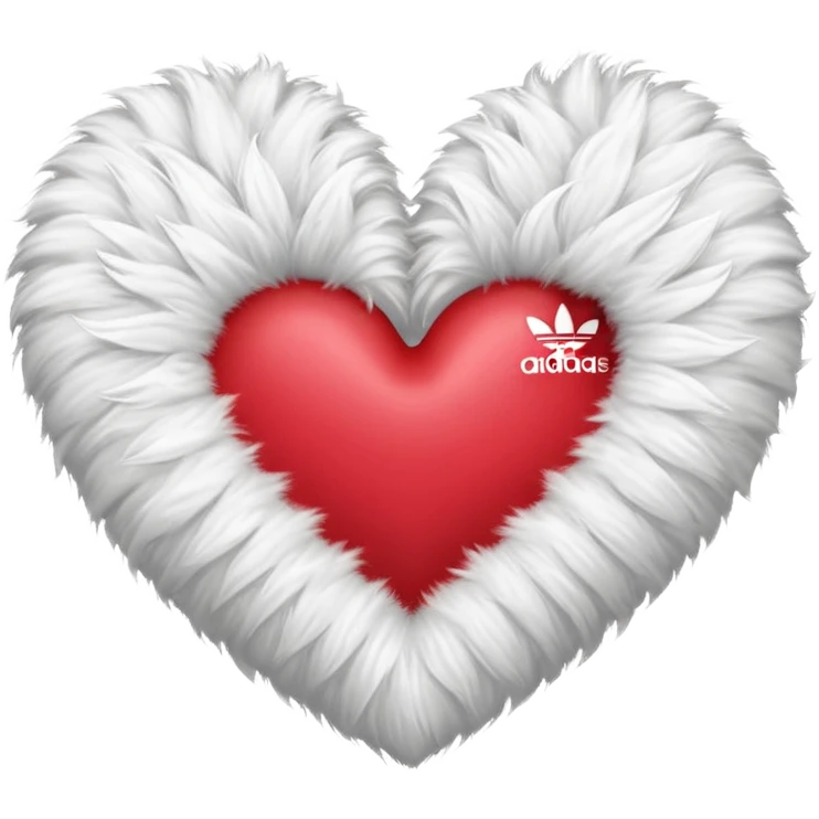 Adidas fur heart emoji
