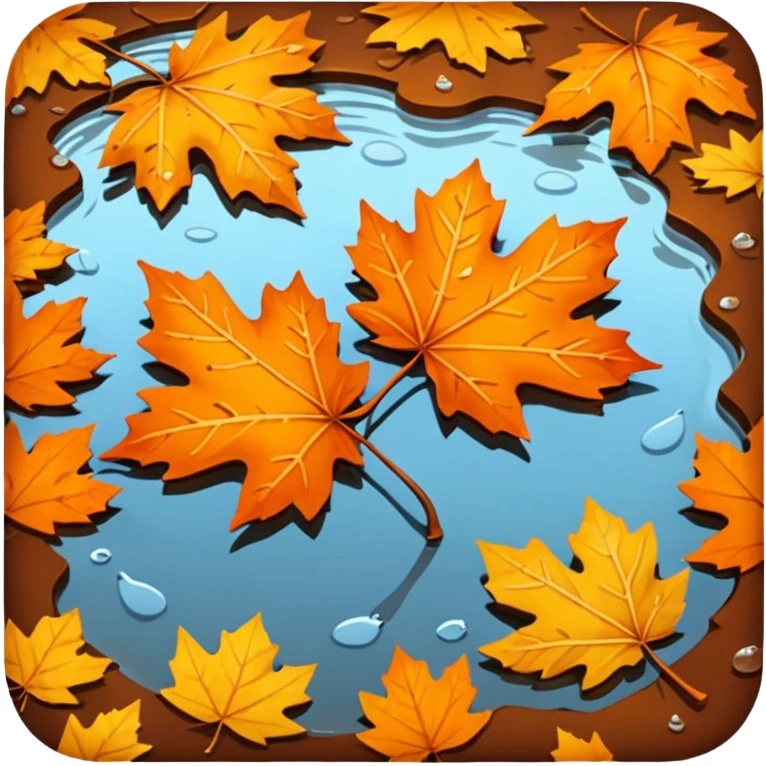 autumn puddle emoji