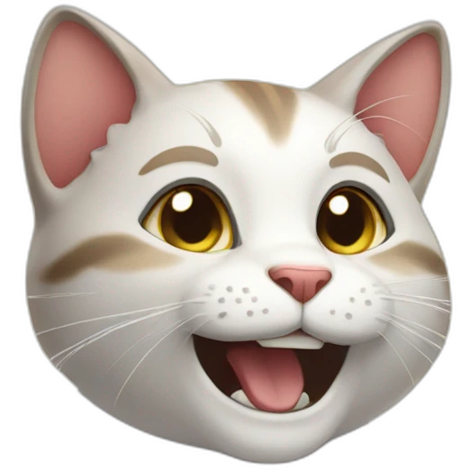 Happy playful cat emoji