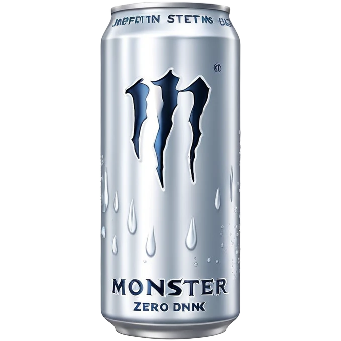 White monster zero energy drink emoji
