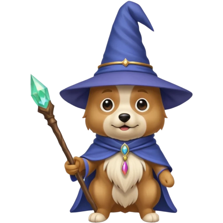 Dog wizard emoji