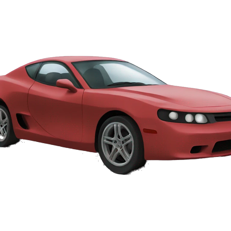sporty white car on white emoji
