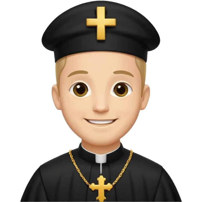 The priest presiding over the wedding emoji