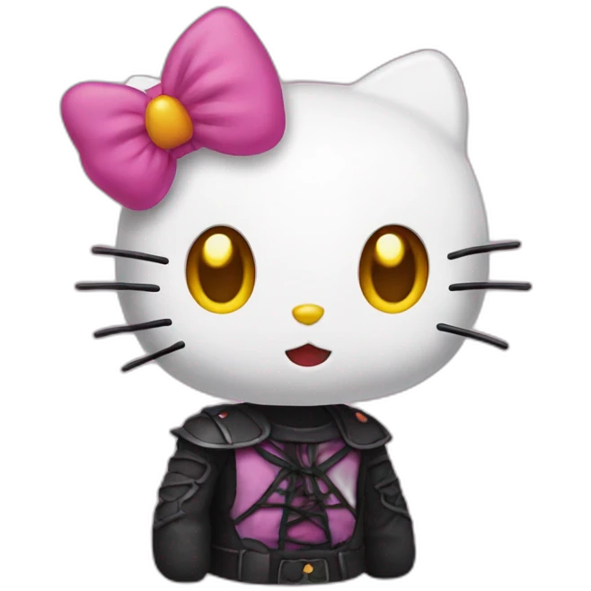 Hello kitty halloween emoji