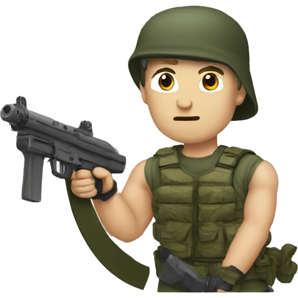 white rambo emoji
