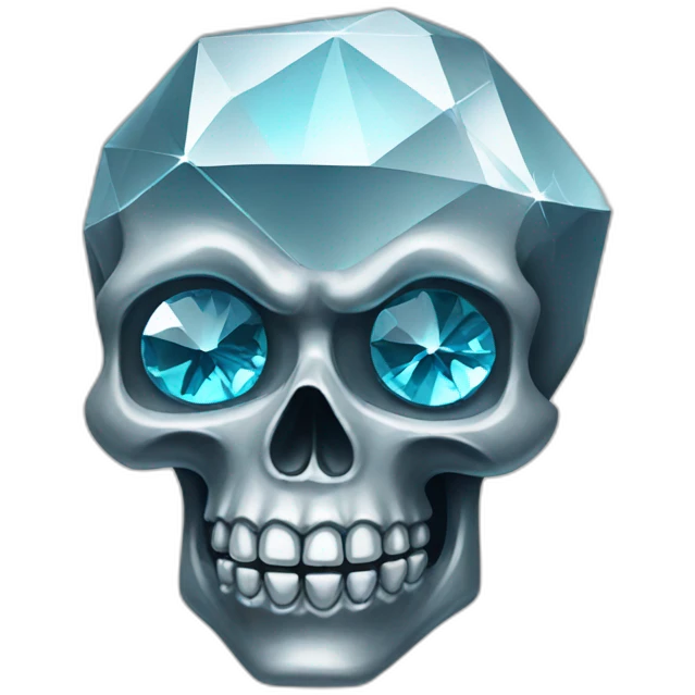 Diamond skull emoji