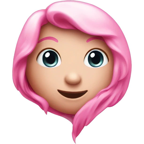 Pink cutie heart emoji