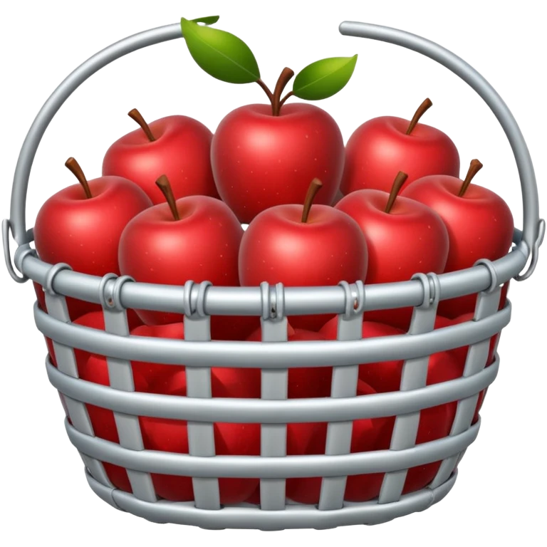 Metal Apple Basket emoji