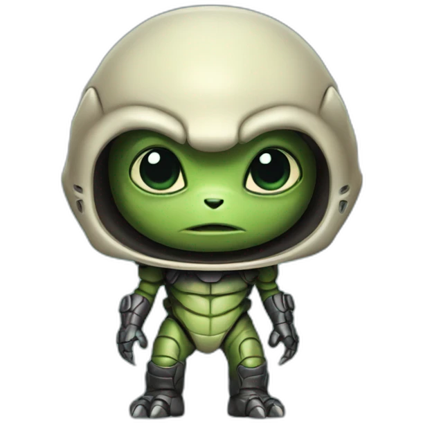 Cute alien Predator emoji
