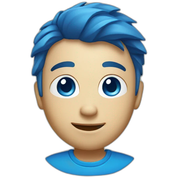 blue internet world icon emoji