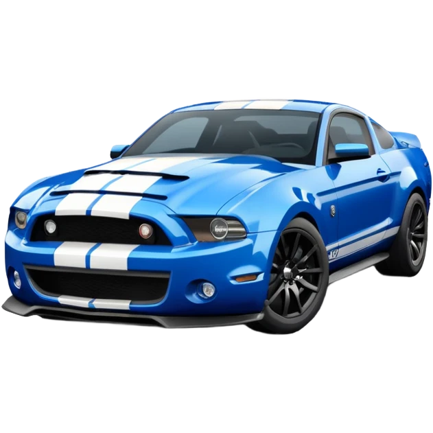 Shelby gt500 in blue emoji