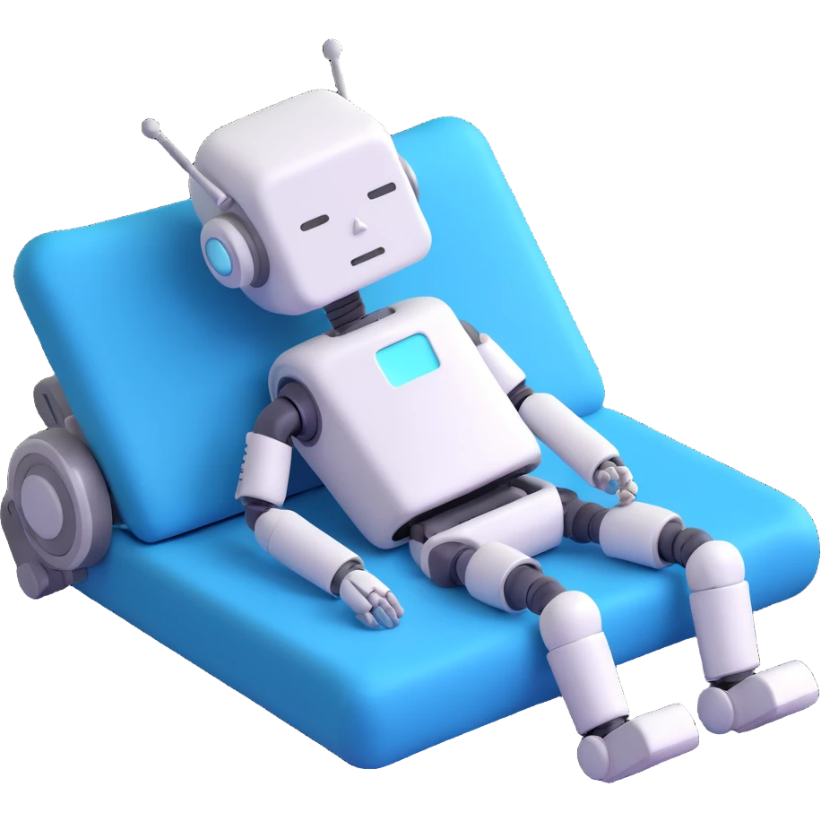 sleeping robot emoji