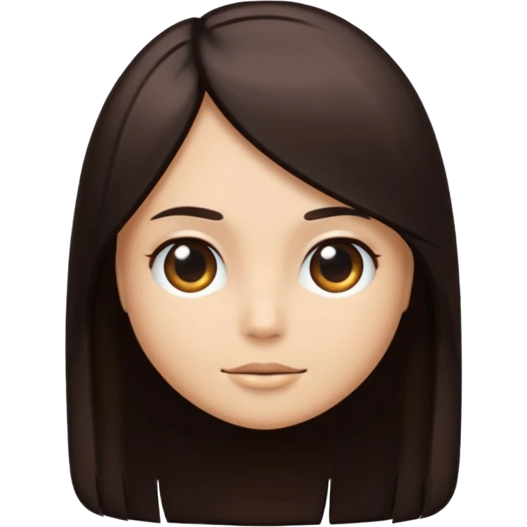 cabelo liso emoji