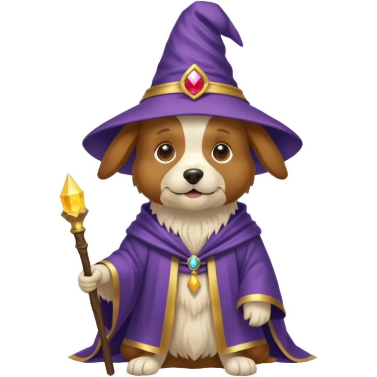 Dog wizard emoji