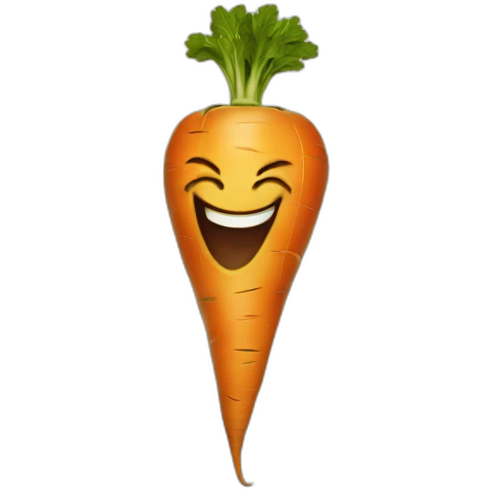 tarot carrot laughter emoji