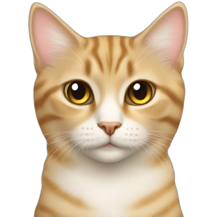 Beige tabby cat with angel wings emoji