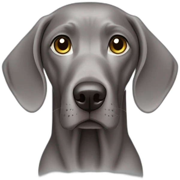 weimaraner chrismas emoji
