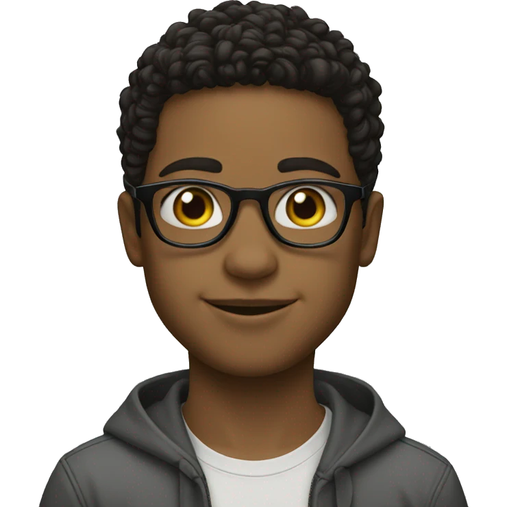 The boy with glasses oakley emoji