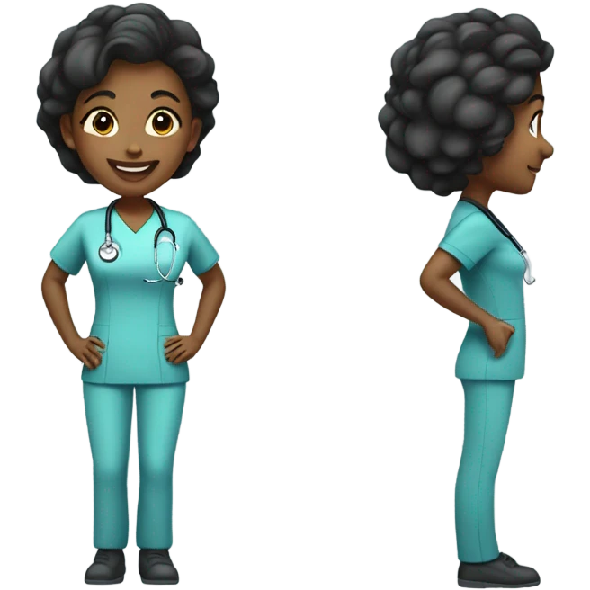 Black nurse emoji