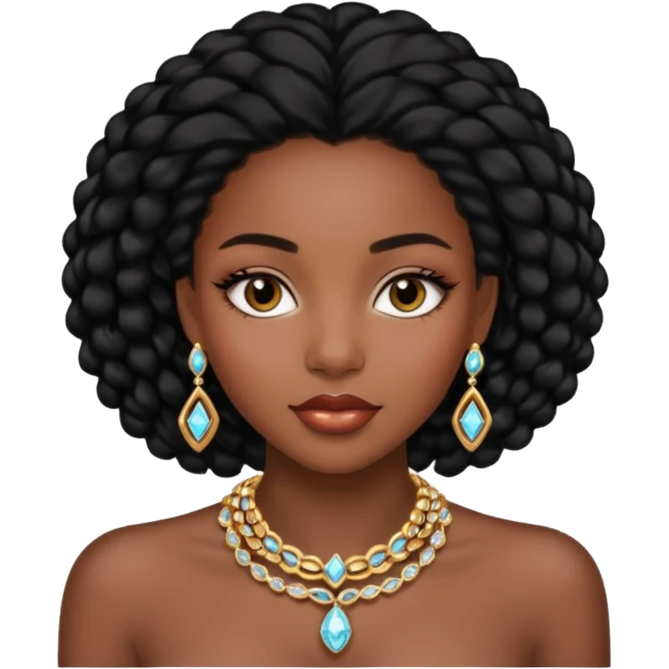 Black girl luxury  emoji