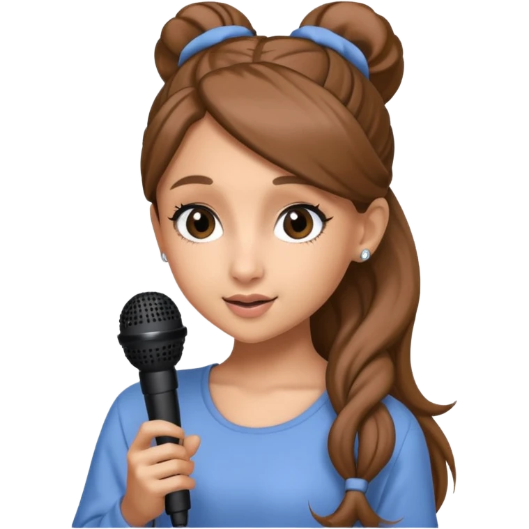 ariana grande with microphone emoji