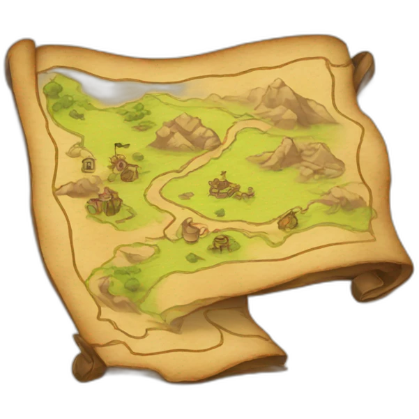 treasure map emoji