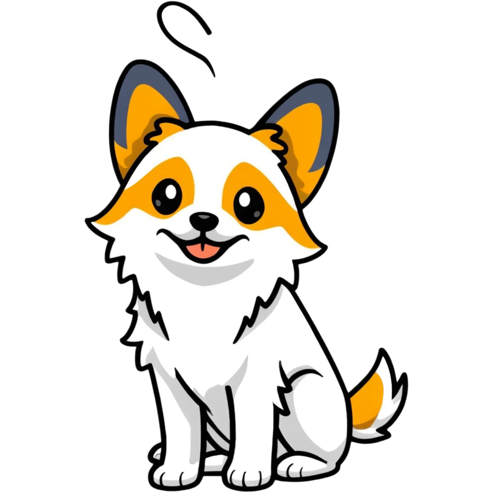 Papillon dog emoji